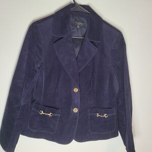 Talbots Women's Purple Corduroy Blazer